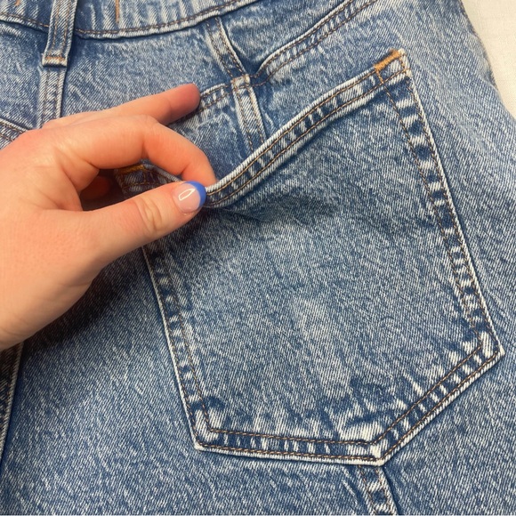 Denim Women's Shorts Abercrombie & fitch high rise cargo shorts sz 31 curve love - Picture 3 of 10